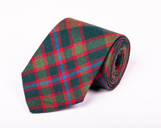 John Muir Way Tartan Tie. Gift Made in Scotland