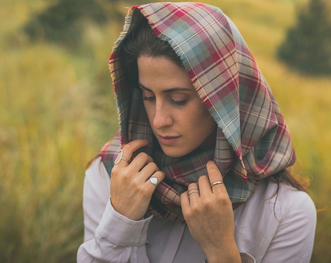 Auld Scotland Tartan Outlandish Cowl Wrap Scarf. Gift Made in Scotland