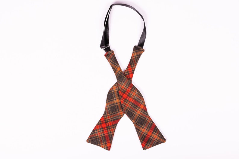 Custom Bow Tie YOUR OWN TARTAN Scottish Tartan. Gift Made in Scotland Self-Tie