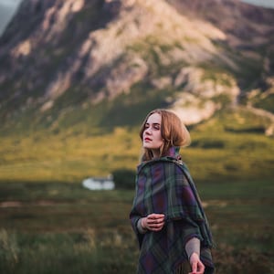 Isle of Skye Tartan Outlandish Shawl FREE SHIPPING. Gift Made in Scotland image 8