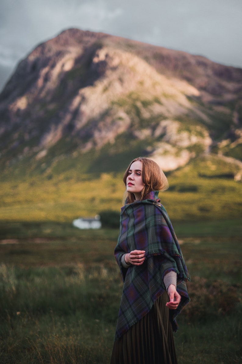 Isle of Skye Tartan Outlandish Shawl FREE SHIPPING. Gift Made in Scotland image 8