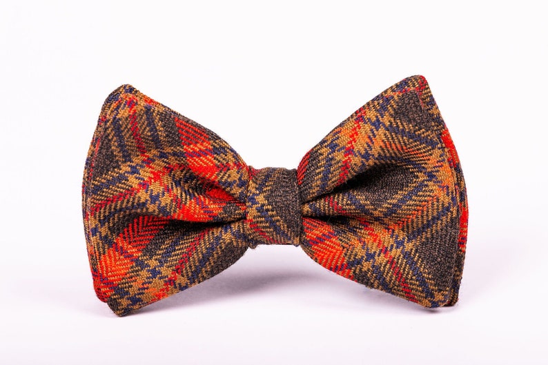 Custom Bow Tie YOUR OWN TARTAN Scottish Tartan. Gift Made in Scotland image 3