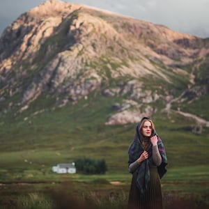 Isle of Skye Tartan Outlandish Shawl FREE SHIPPING. Gift Made in Scotland image 6