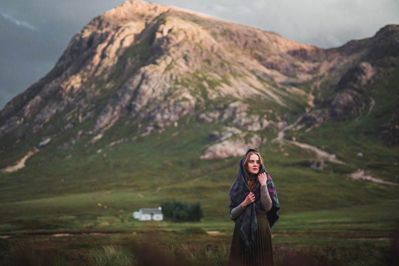 Isle of Skye Tartan Outlandish Shawl FREE SHIPPING. Gift Made in Scotland image 6