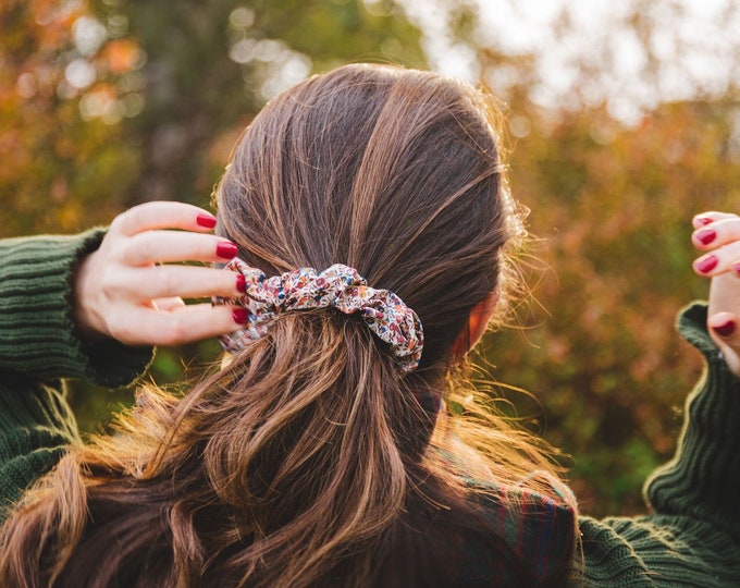 The Loully Scrunchie made with Liberty Fabrics. Gift Made in Scotland