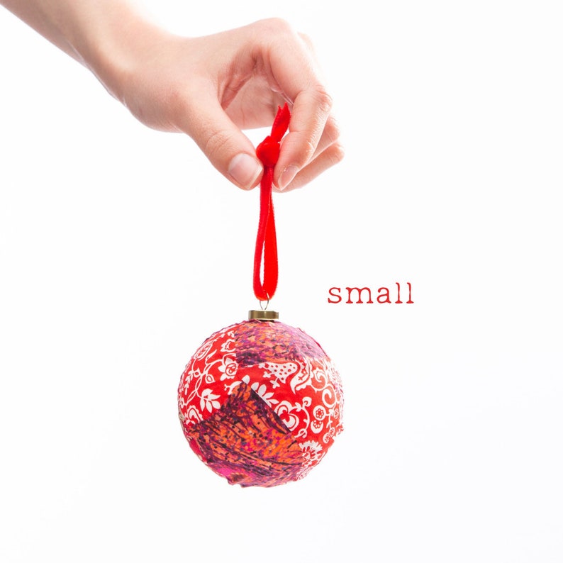 Patchwork Christmas Bauble Packs Made With Liberty Fabrics Etsy UK