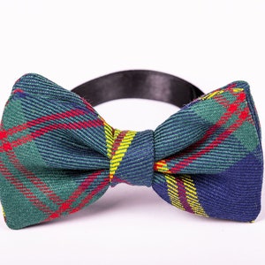Custom Bow Tie YOUR OWN TARTAN Scottish Tartan. Gift Made in Scotland Pre-Tied