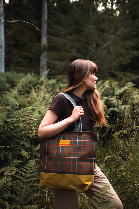 Distle Tartan Tweed Shopper Bag mit Liberty Fabrics. Geschenk Made in Scotland Etsy