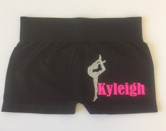 Personalized Glitter Dance Shorts