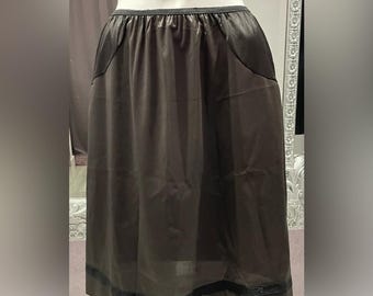 Vintage Nancy King onderjurk van taft, m/l