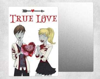 Zombie Couple Love Quotes  Wall Art Multiple Designs