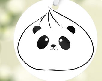 Panda Dumpling Ornament