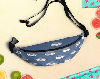 Shark Dumpling Fanny Pack: Waterproof with Dual Zipper & Inner Pocket
