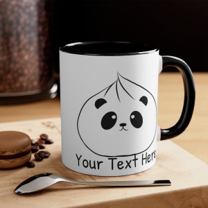 Personalized Panda Coffee Mug, Custom Ceramic Cup, Cute Animal Mug, Gift for Panda Lover, Customizable Mug, Unique Coffee Cup
