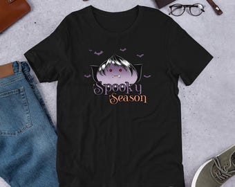 Vampire Dumpling Halloween T-Shirt, Kawaii Gothic Spooky Season Tee