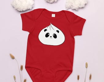 Panda Dumpling Baby Jersey Bodysuit