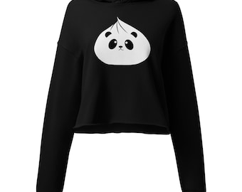Panda Dumpling Cropped Hoodie | Kawaii Animal Lover Apparel