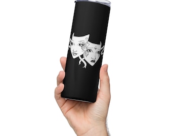 Theatre Mask Stainless Steel Tumbler
