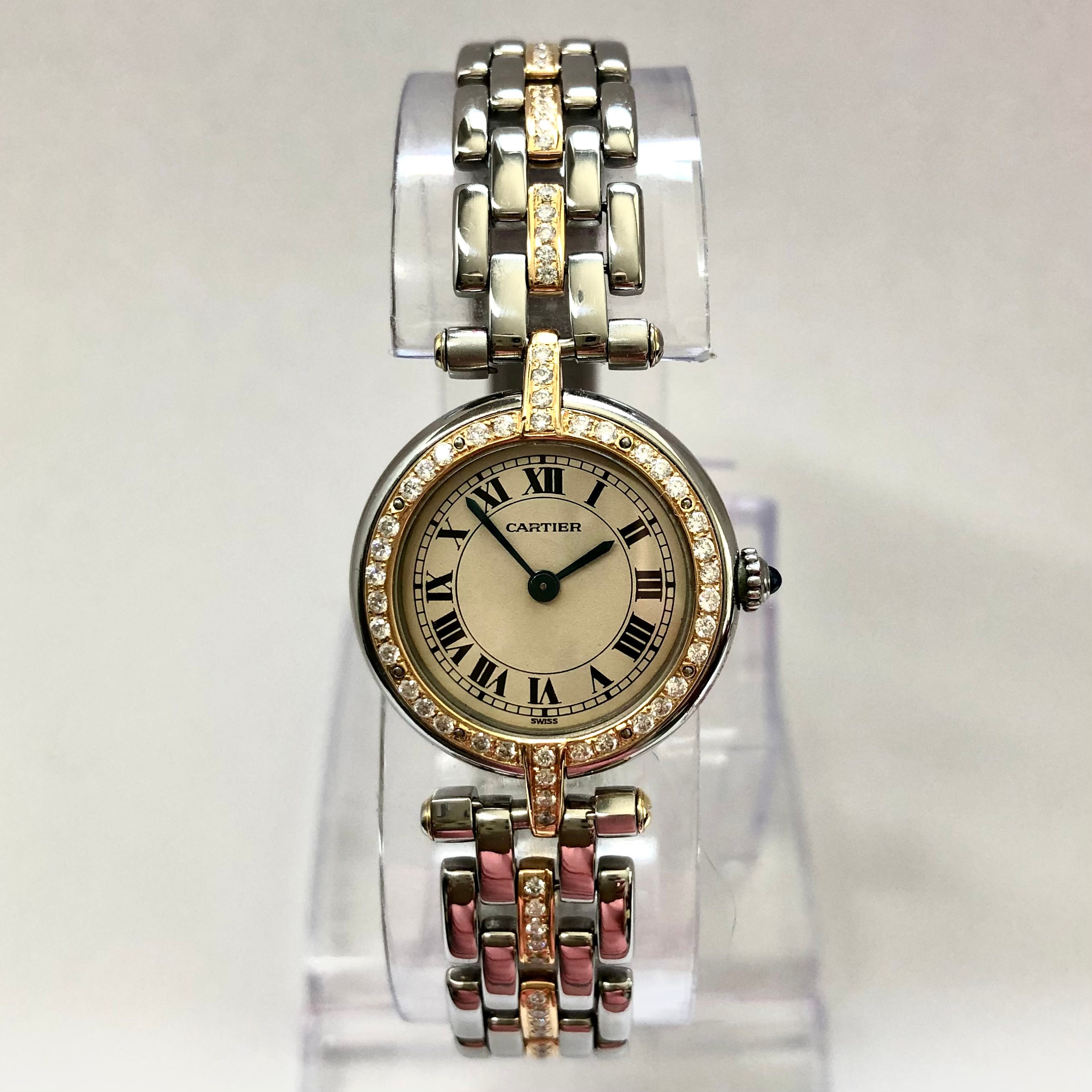 cartier quartz 18k swiss made