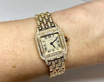 CARTIER PANTHERE 22mm Quartz 18K Yellow 