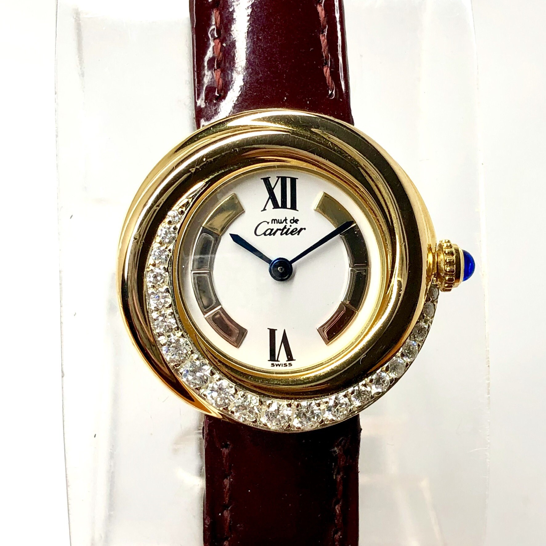 CARTIER VERMEIL 27mm Quartz GP 0.46TCW Orologio con diamanti | Etsy Italia