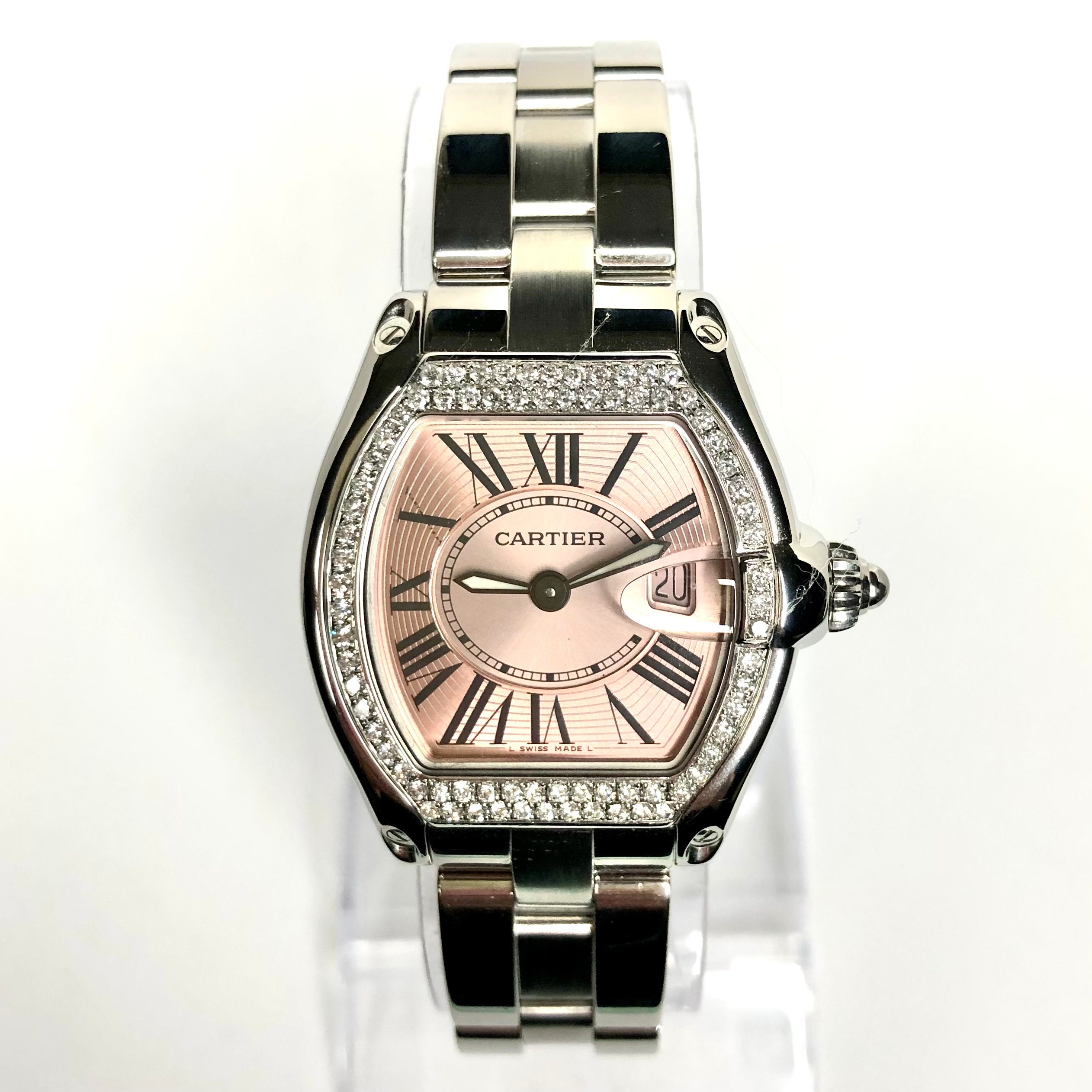 pink cartier watch