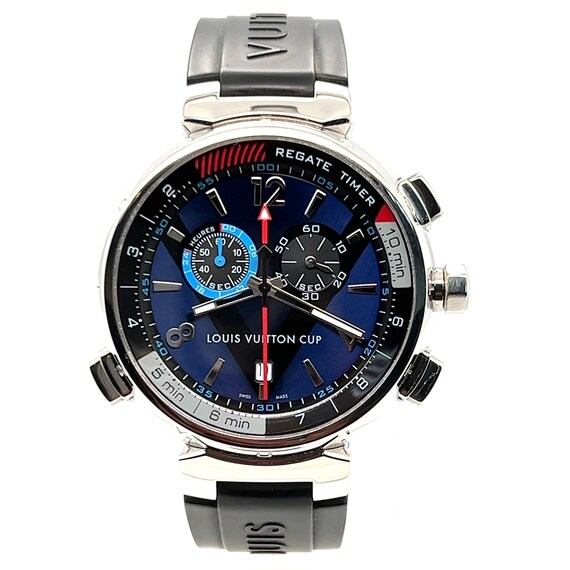 Louis Vuitton Cup Tambour Regatta Alarm Chronograph Quartz Etsy