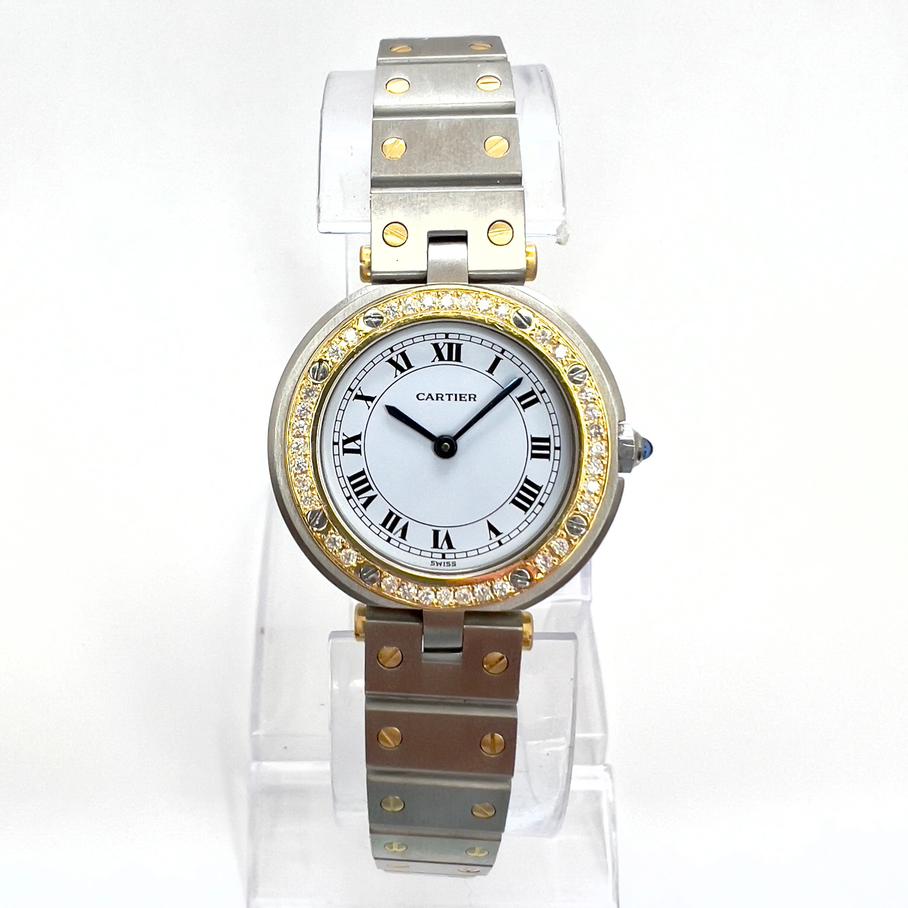2 tone cartier watch