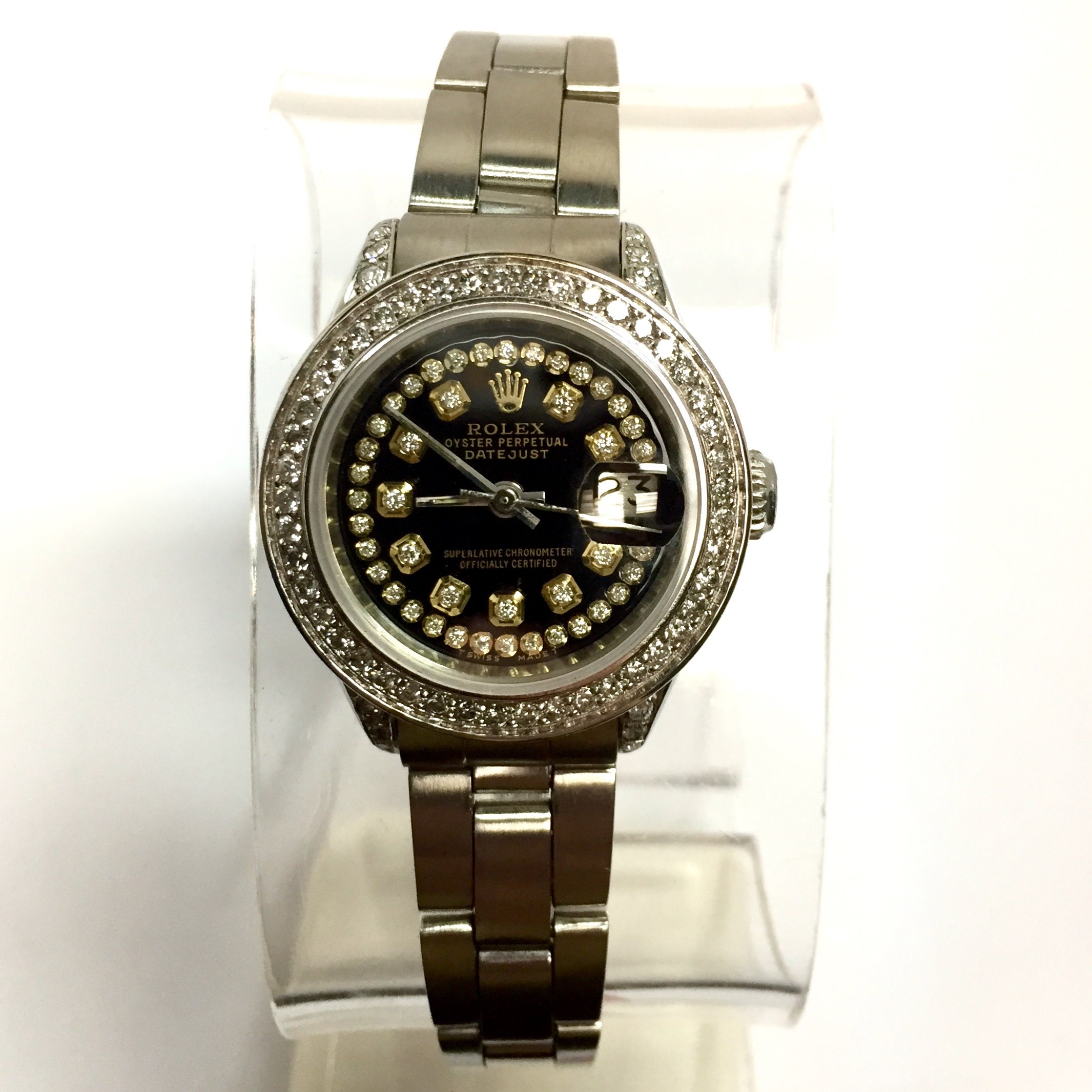ladies watches diamond bezel
