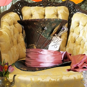 Replica Mad Hatter cilinderhoed - Tim Burton's Alice in Wonderland, Johnny Depp, cosplay, Comicon, Victoriaanse hoed, steampunk