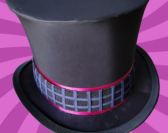 Willy Wonka Top Hat Replica Prop Tim Burton Charlie and the Chocolate  Factory, Victorian Hat, Cosplay, Willy Wonka Costume, Johnny Depp