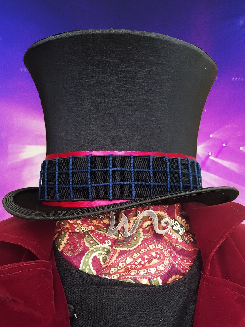 Willy Wonka Top Hat Replica Prop Tim Burton Charlie and the | Etsy