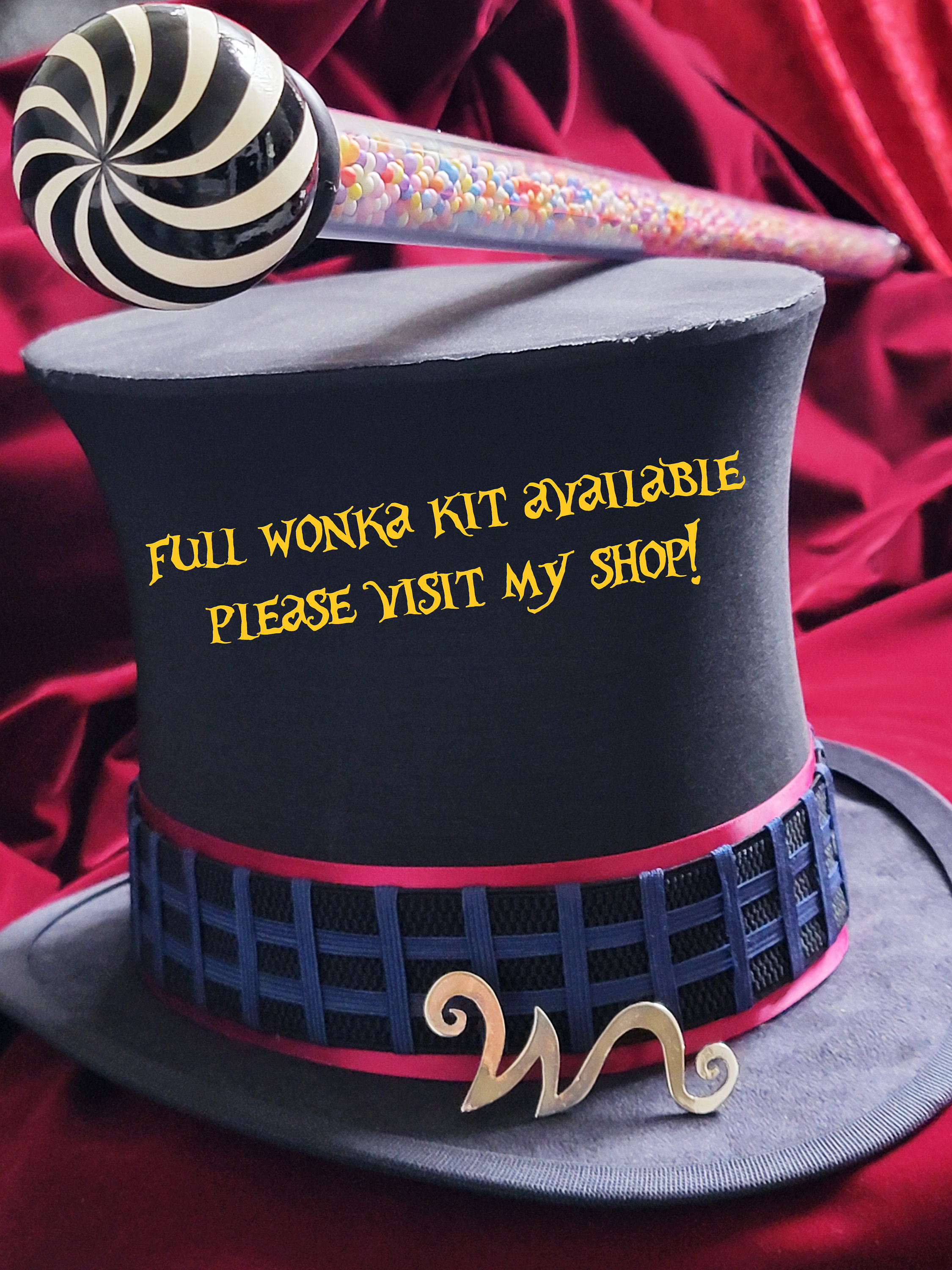 ウィリー・ウォンカ トップハット レプリカ小道具 - ティム・バートン