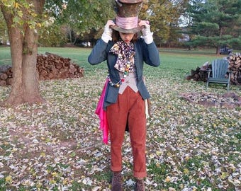 Tim Burton Costume Da Cappellaio Matto Il Cappellaio Matto Oscuro