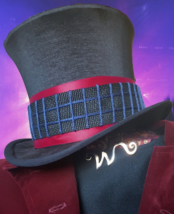 Willy Wonka Top Hat Replica Prop Tim Burton Charlie and the Etsy