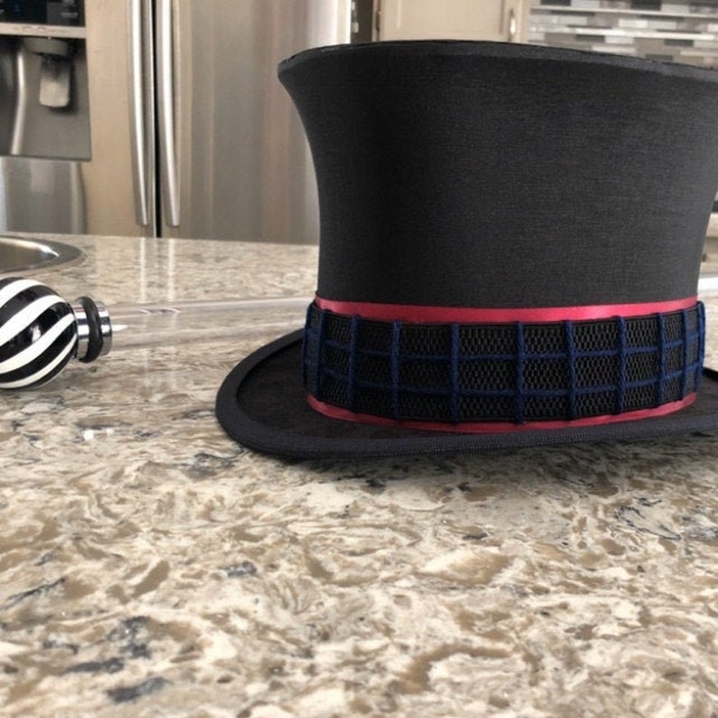 Willy Wonka Top Hat Replica Prop Tim Burton Charlie and the | Etsy