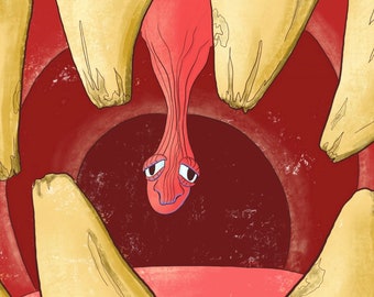 Art Print "Uvula The Lonely" by Chris Shouse