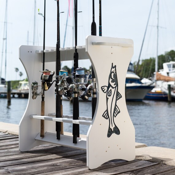 engraved fishing pole