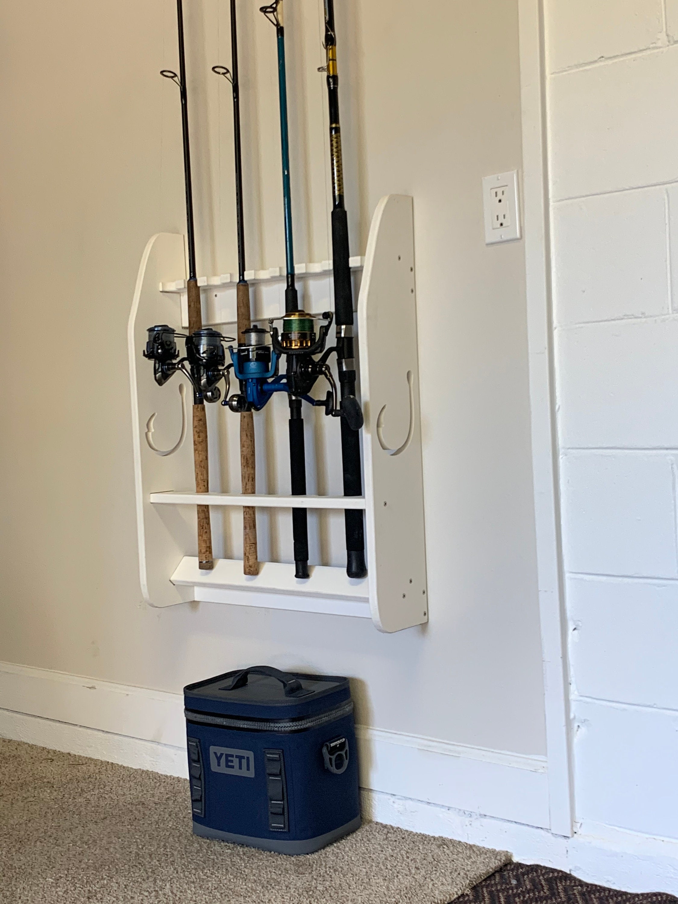 Fishing Rod Rack Fishing Rod Storage, for Wall or Ceiling Mount