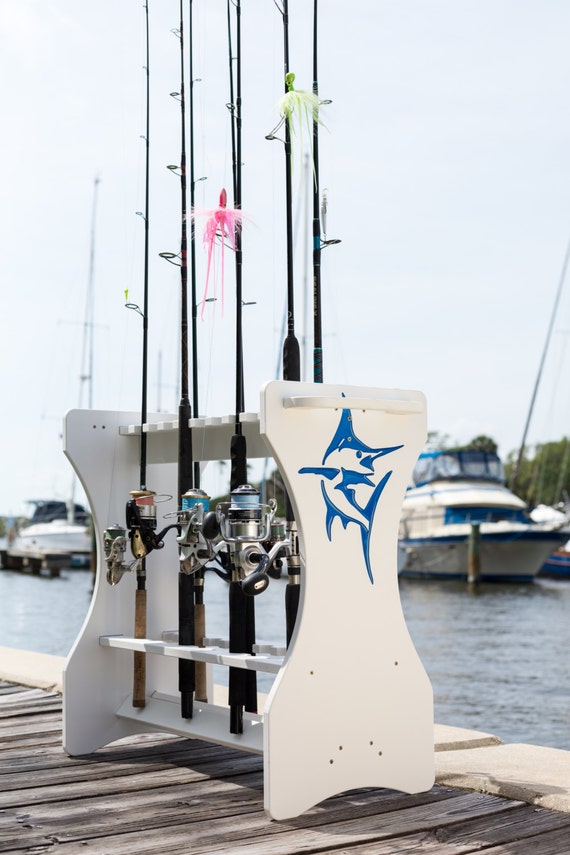 engraved fishing pole