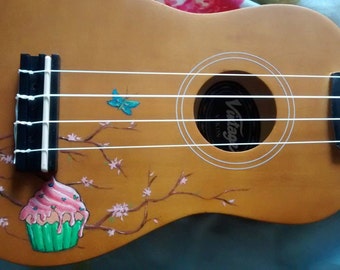 Cupcake & Blossom Ukulele