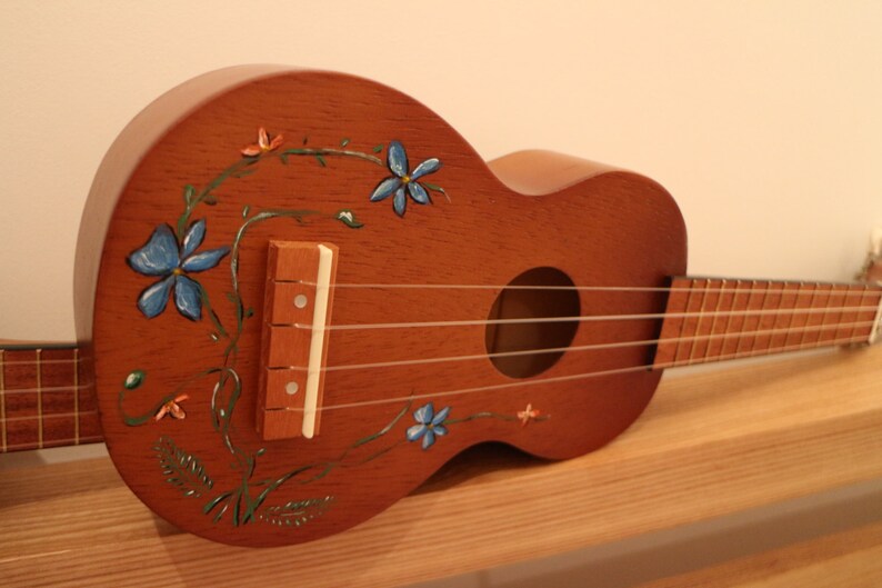 Floral Ukulele Etsy
