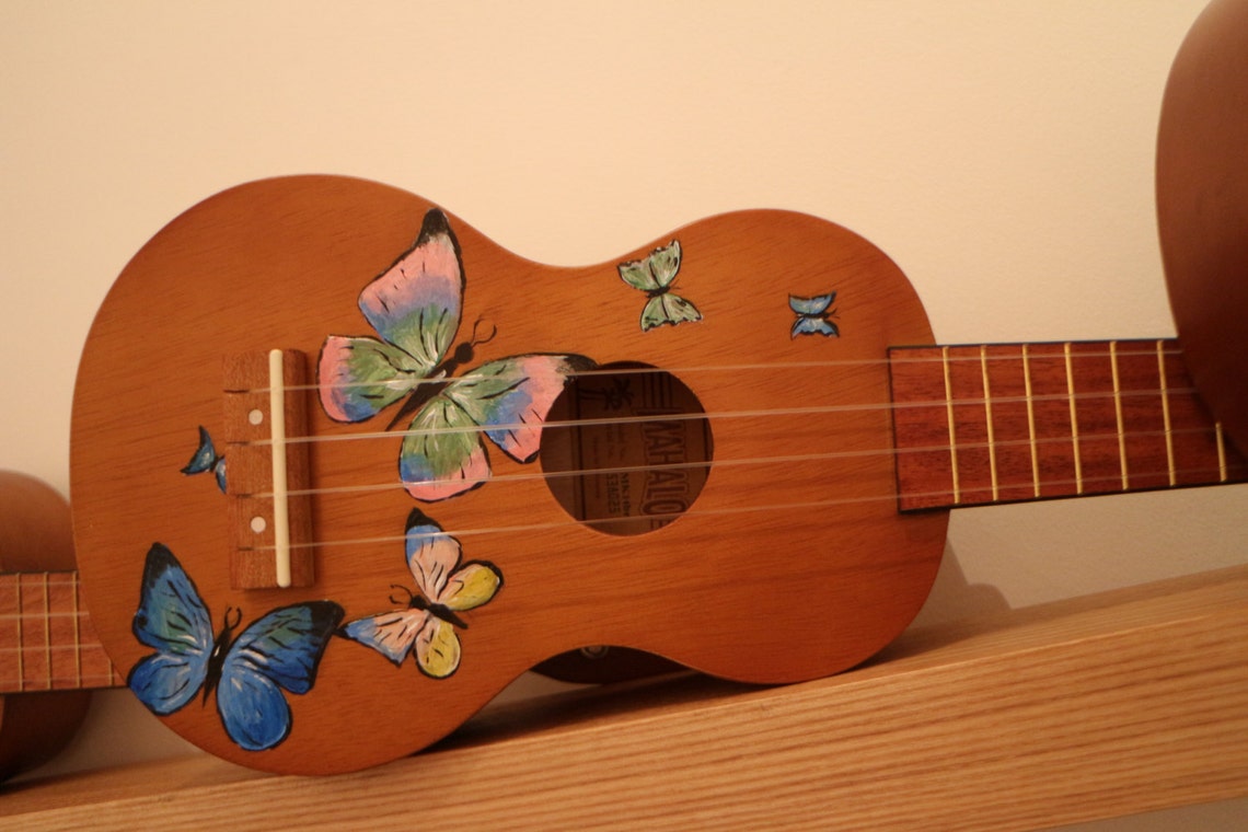 Butterflies Ukulele Etsy