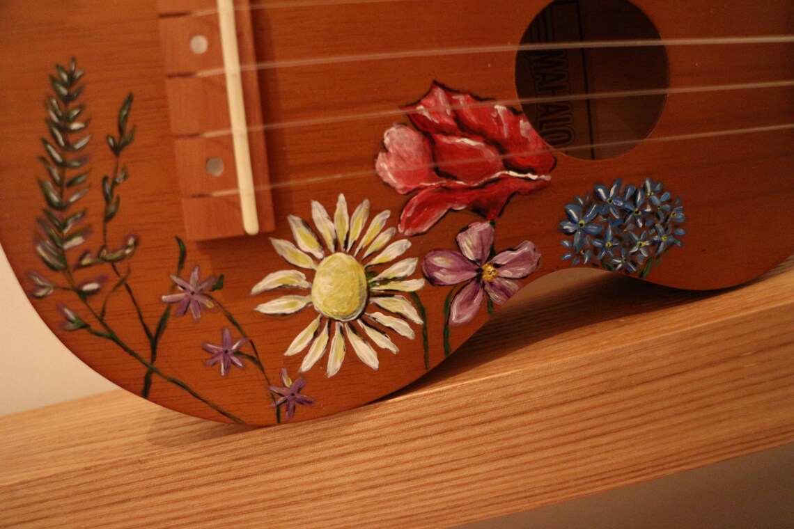 British Wildflower Ukulele Etsy