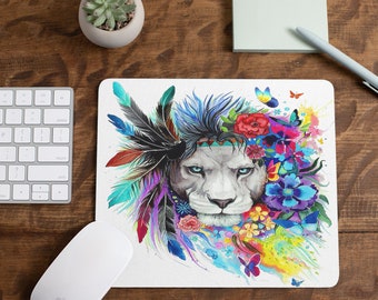 Colorful Lion Mousepad