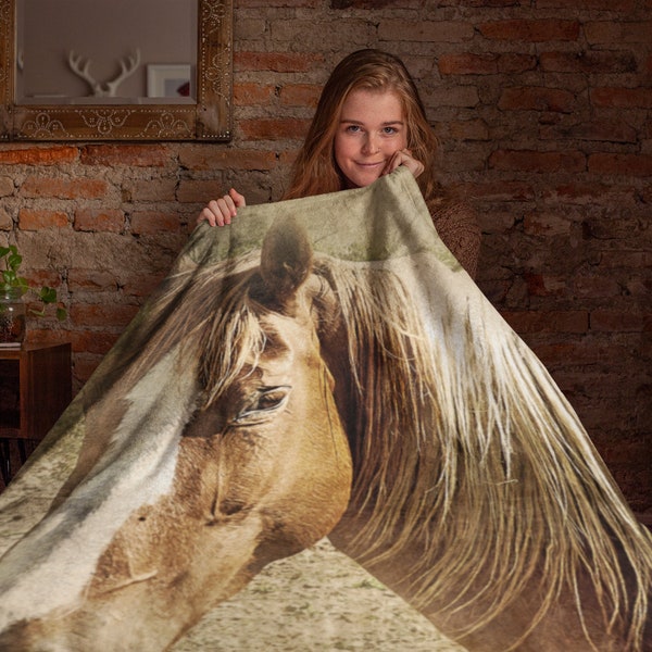 Horse Baby Blanket Etsy