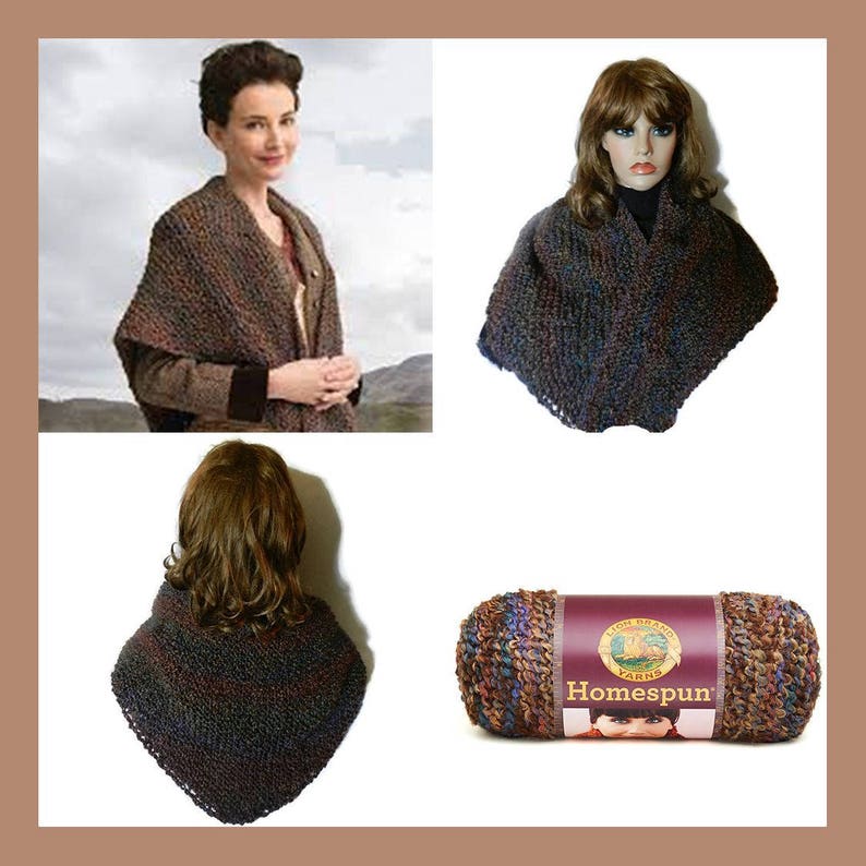 Outlander Inspired Wavering Both Sides Now  Shawl Hand Knitted image 0