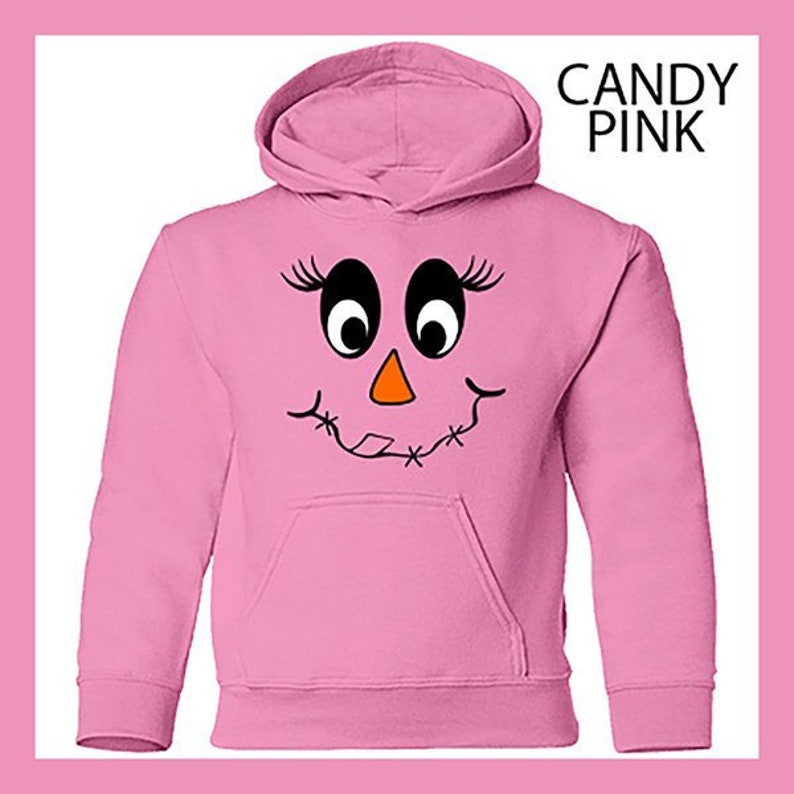 Toddler Girl Scarecrow  Pullover Hooded Sweatshirt image 0