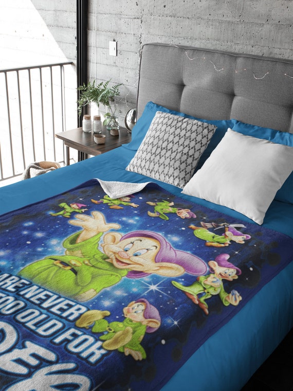 We Are Never Too Old Dopey Throw Blanket Etsy