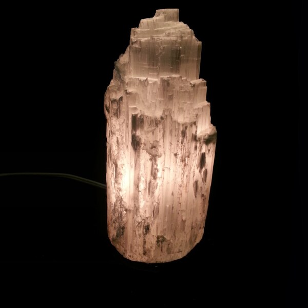 Selenite Skyscraper Lamp